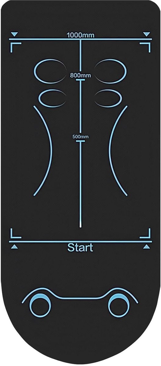 Fitnessmat - Buikwiel Kussen - Gewrichtsbescherming - Antislip Deeltjes - 150x61cm - Veelkleurig