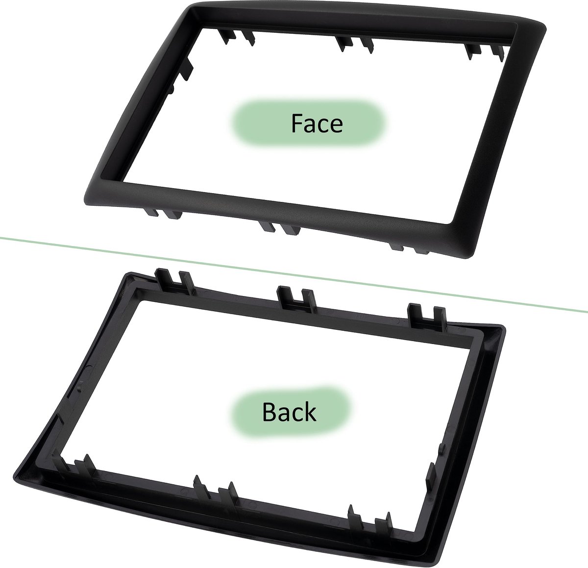 Dailygoods - Verloopadapter voor Autoradio - Compatibel met Renault Megane II - Kunststof Lijst - Eenvoudige Installatie - Perfect Voor Muzieklief...