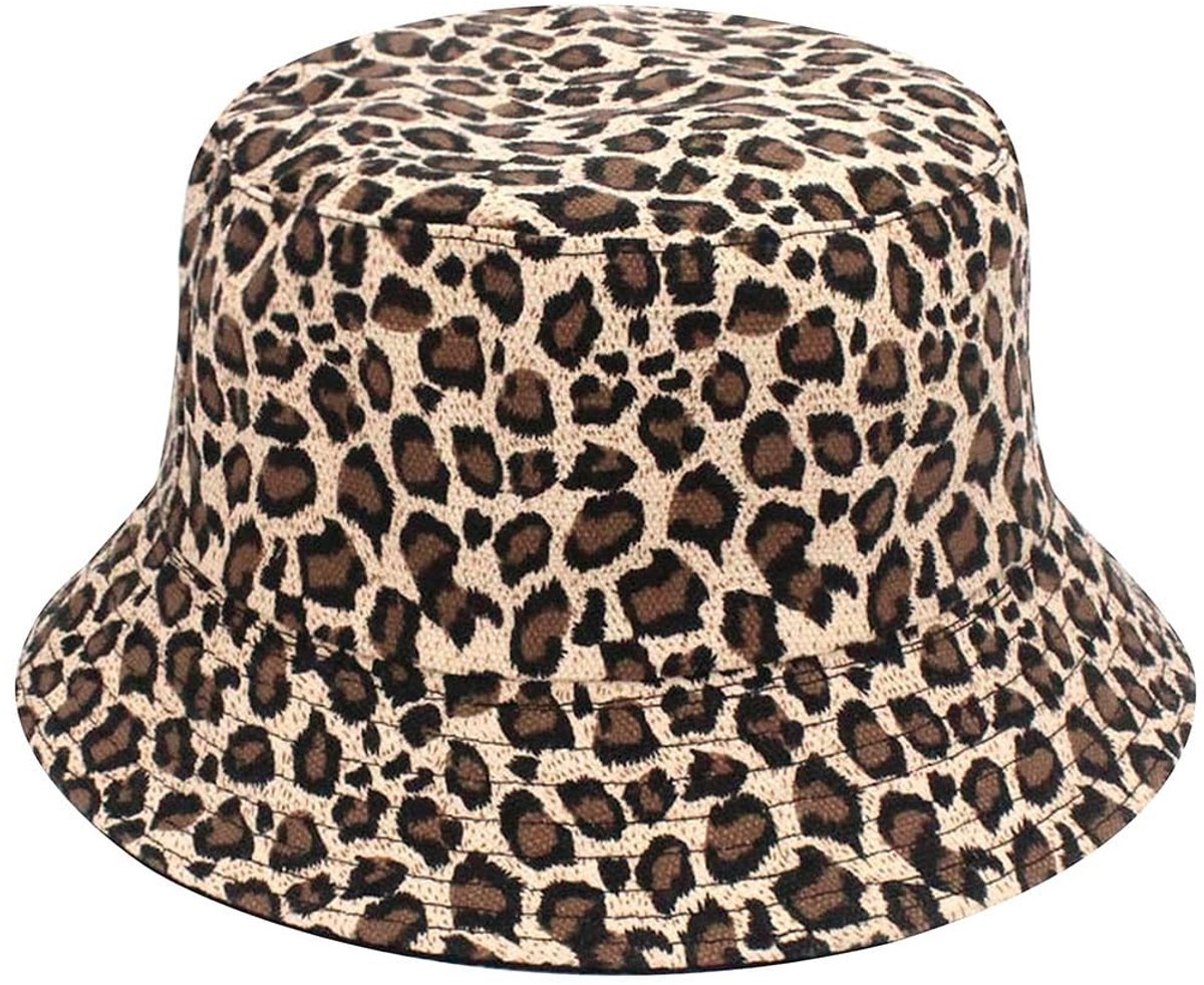 Dailygoods- Vissershoed Omkeerbaar - Zomerzonnehoed - Luipaardpatroon - Voor Mannen/Vrouwen - Wandelen/Kamperen - Lichtgewicht - Zonnehoed
