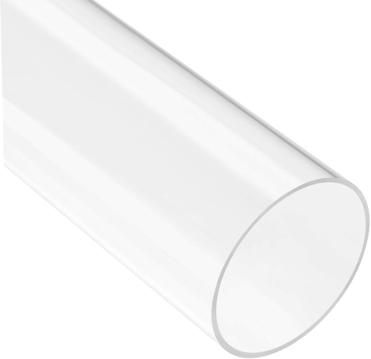 Dailygoods- Acrylbuizen Helder 61mm ID - Stijve Ronde Buis 65mm OD - 305mm Lengte - Hoogwaardige Lichtdoorlatendheid - Slagvast en Duurzaam - Voor Lampen en Waterkoelsystemen - Heldere Buis