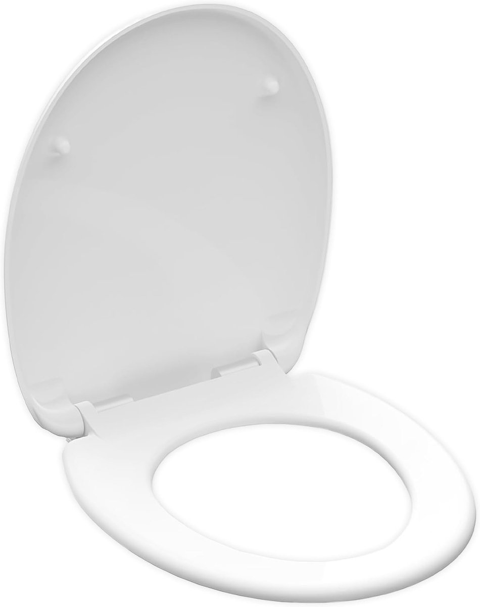 Toiletdeksel - WC bril - Badkamer Comfort - Stil Softclose - 13-20 cm - Wit