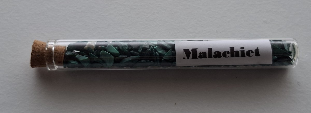 Geluksbuisje met "Malachiet"