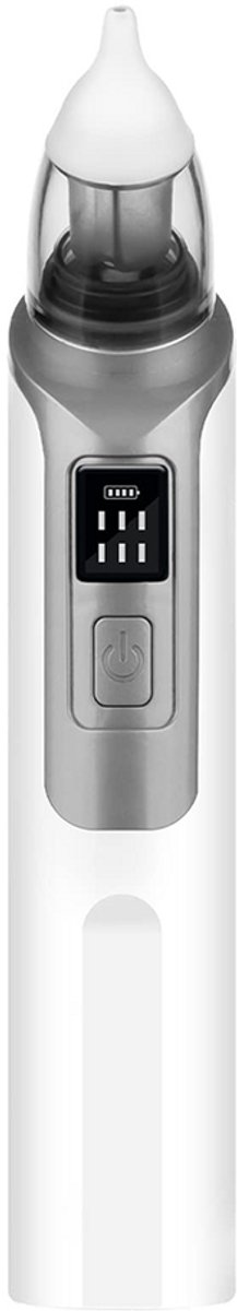 Elektrische neusaspirator voor baby's - Neusreiniger voor baby's - Neusreiniger voor pasgeborenen - Instelbare zuigkracht - Babyverzorging - Wit