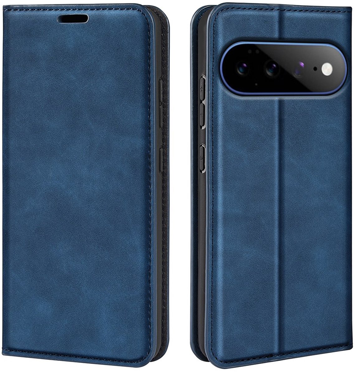 MobyDefend Hoesje - Geschikt voor Google Pixel 11 Pro XL - Luxe Wallet Bookcase (Magnetische Sluiting) - Blauw
