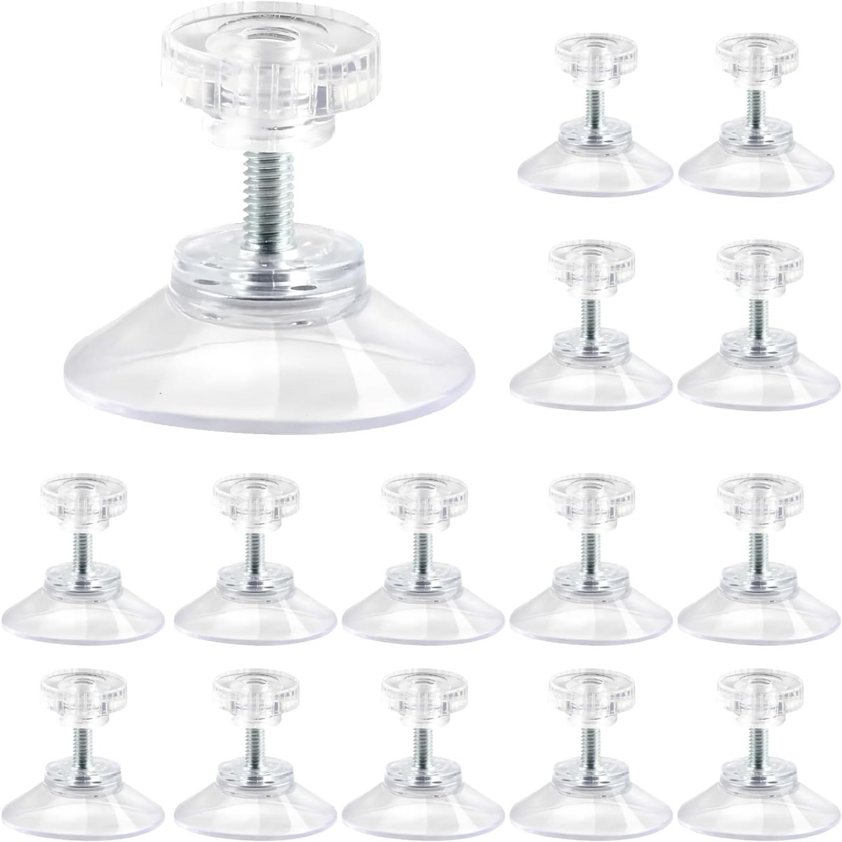 Suction cups 40mm - transparant PVC - extra sterk - ideaal voor gladde oppervlakken - SnelShoppen