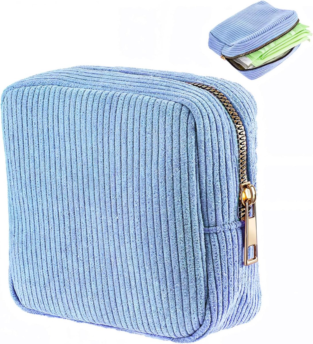 Menstruatiezakje - Corduroy Design - Schattig en Discreet - Ideaal voor tienermeisjes - SnelShoppen