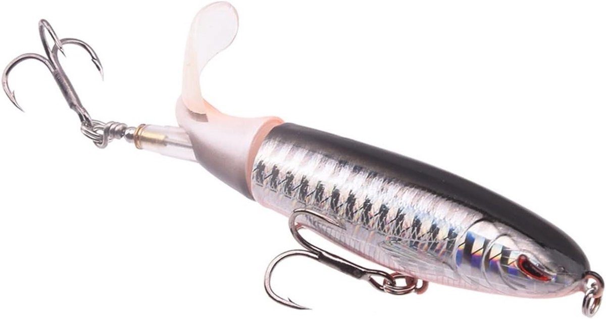 Propeller Tractor Vissen Lokken - Whopper Popper Kunstaas - Vissen Op Water - Zachte Roterende Staart - 9cm 13g