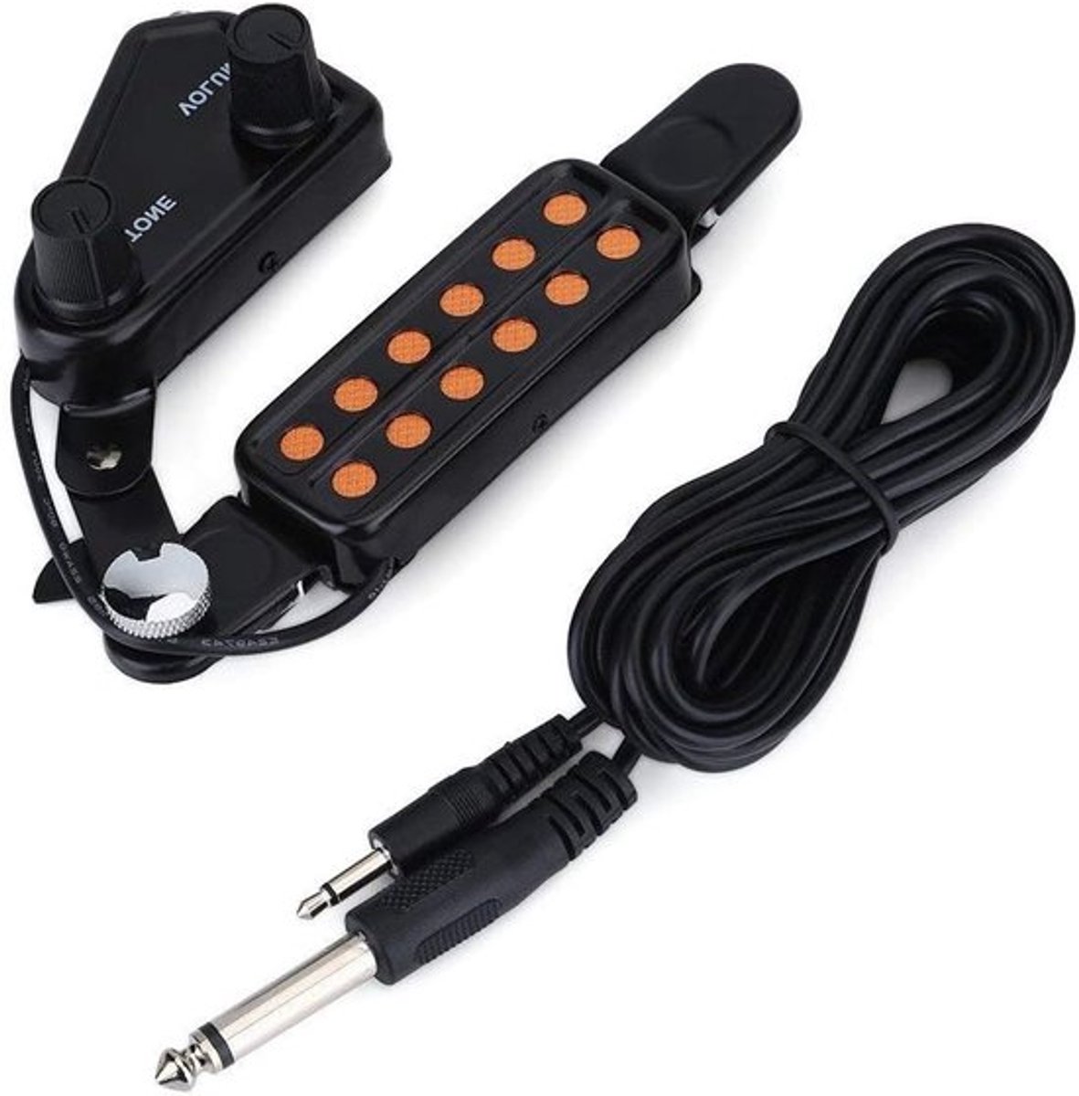 Magnetische Transducer voor Akoestische Gitaar, 12-Hole Pickup met Tuning Set voor Muzikanten en Geluidstechnici