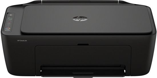 Zwarte HP DeskJet 2910 draadloze all-in-one printer met scanner.