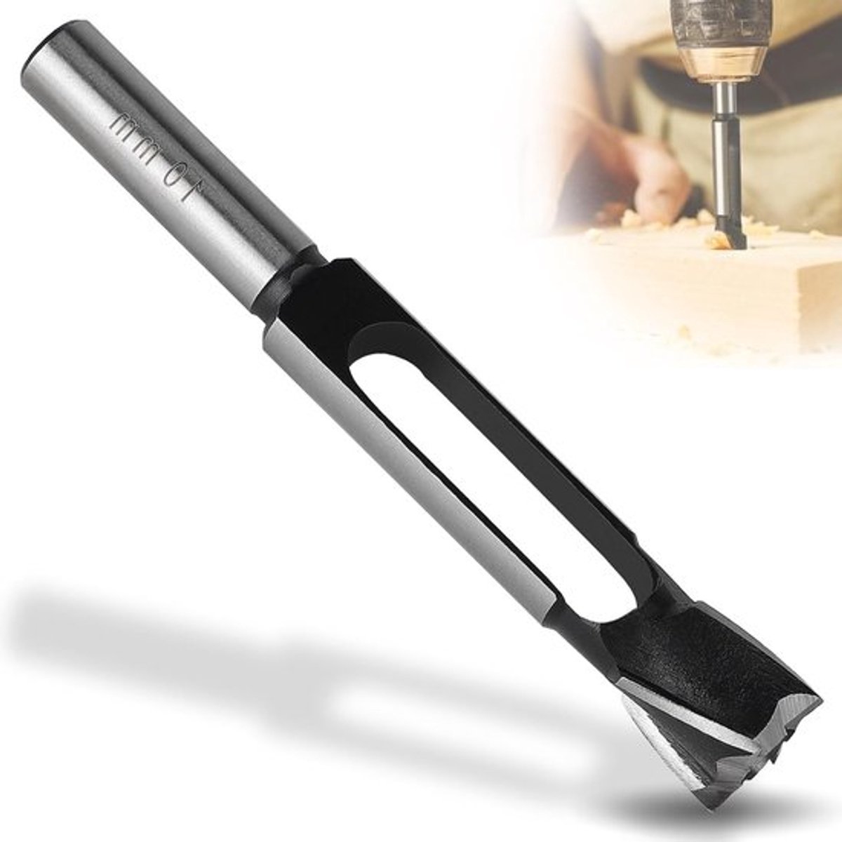 Diepe Penboor 10 mm, HSS Staal Kernboor voor Meubelproductie, Dowel Cutter voor Houtbewerking, Precisie Gereedschap