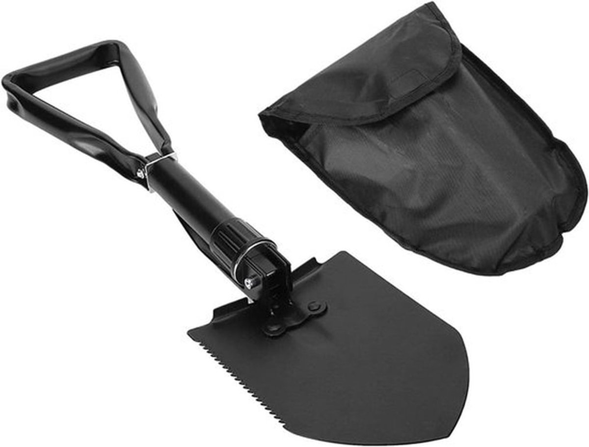 Veelzijdige Vouwschep van 47 cm met Opbergzak - Ideaal voor Kamperen, Graven en Houtbewerking