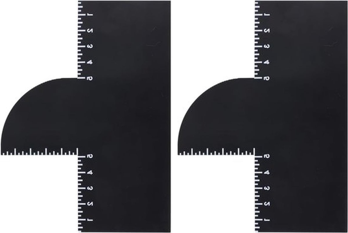 Haarstyling Verbeteringskaarten met Meetindicatoren, Herbruikbare Tool voor Haarlijn Vorming en Kleurspray Randlijn Accessoires