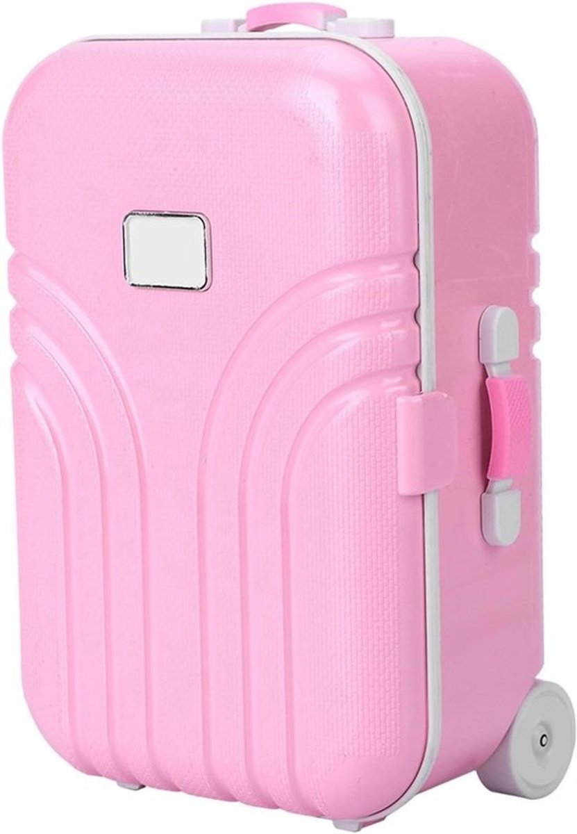 Mini Rugzak met Rollen voor Meisjes - Koffer voor Kinderen en Peuters (Roze) - Speelgoed en Reisaccessoires