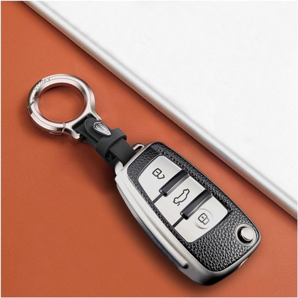 Beschermhoes voor Autosleutel met 3 Knoppen - Geschikt voor Audi A1 A3 A4 A6 A8 Q2 Q3 Q7 S3 S6 RS3 RS6 R8 TT TTS - Sleutelbescherming en Stijlvolle Accessoire