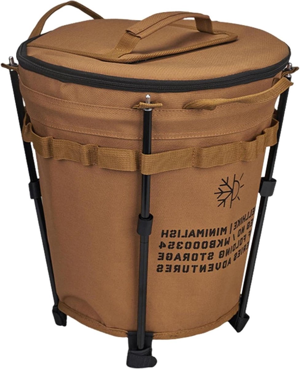 Geïsoleerde ijsemmer - Koelemmer Opvouwbaar - Outdoor Evenementen - Dubbele Handgrepen - 20 liter - Grijs
