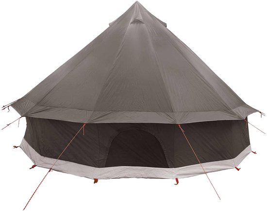 vidaXL - Tipi - Tent - 6-persoons - Bruin - Grijs - Polyester - en - Staal van Vidaxl — afbeelding 5