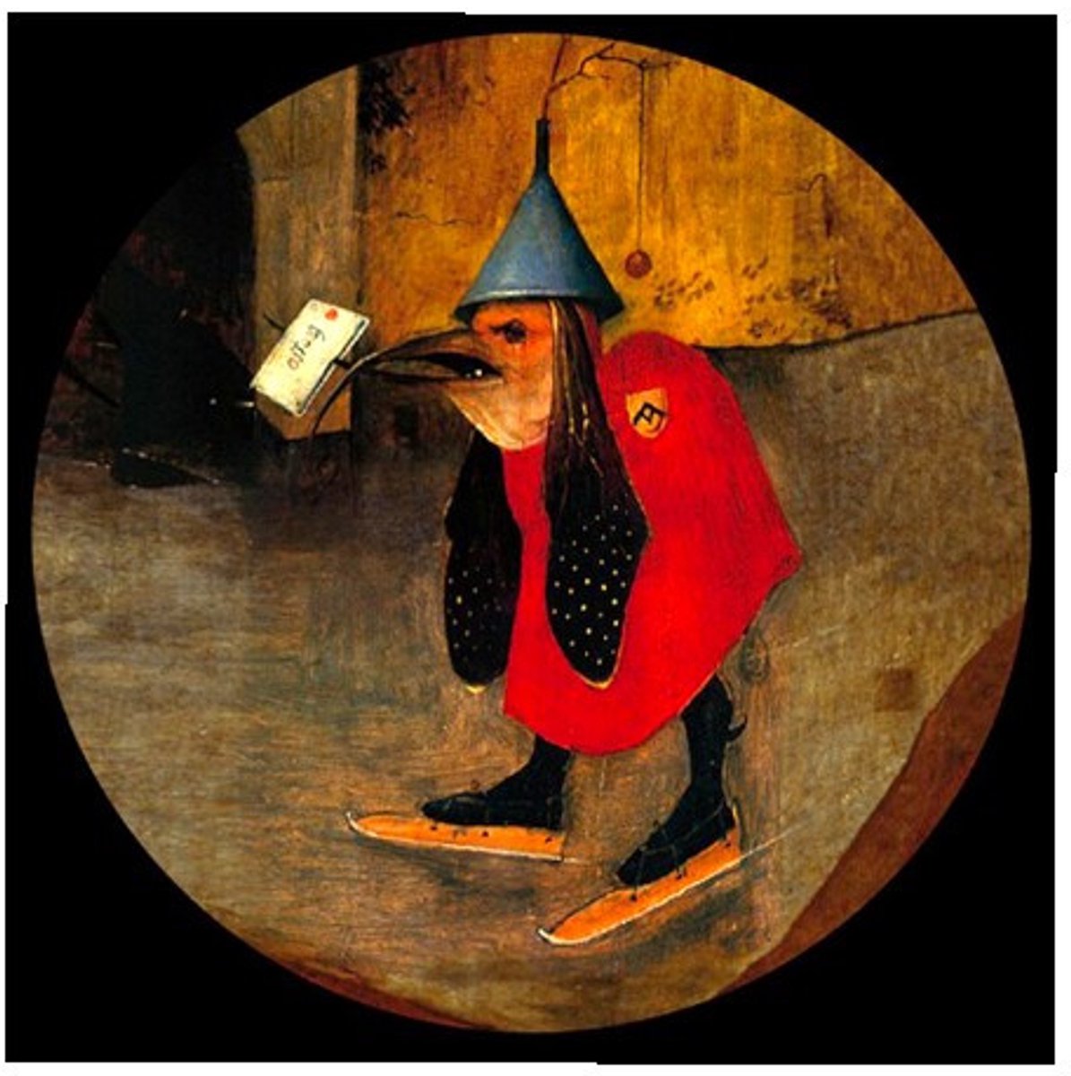 De Verzoeking van de Heilige Antonius – Jheronimus Bosch – Glazen presse-papier (8 x 3,5 cm)