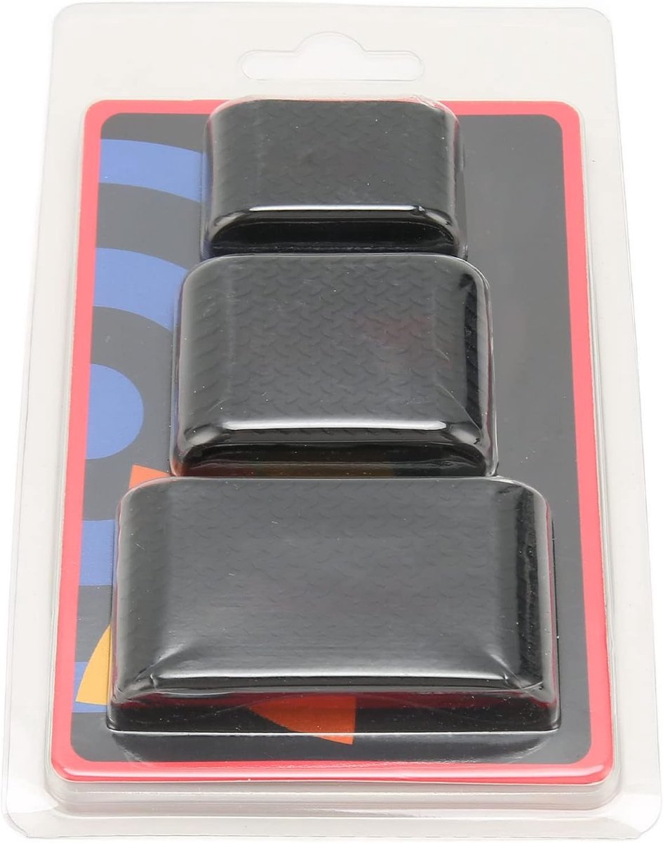 Siliconen Haartrimmer Straps, 3 Stuks Zwarte Antislip Kappersclips, Hittebestendige Bescherming voor Kappersgereedschap en Haarmat