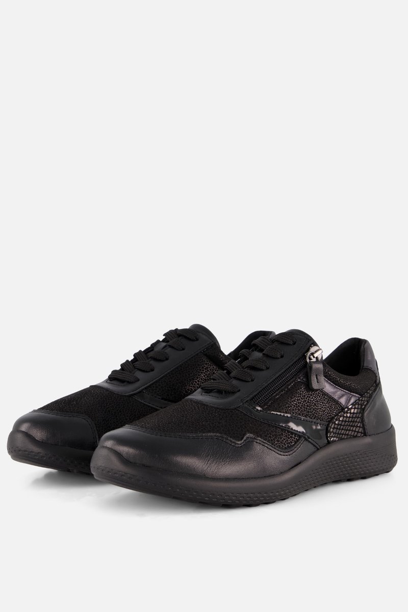 Feyn Sneakers zwart Leer - Maat 39