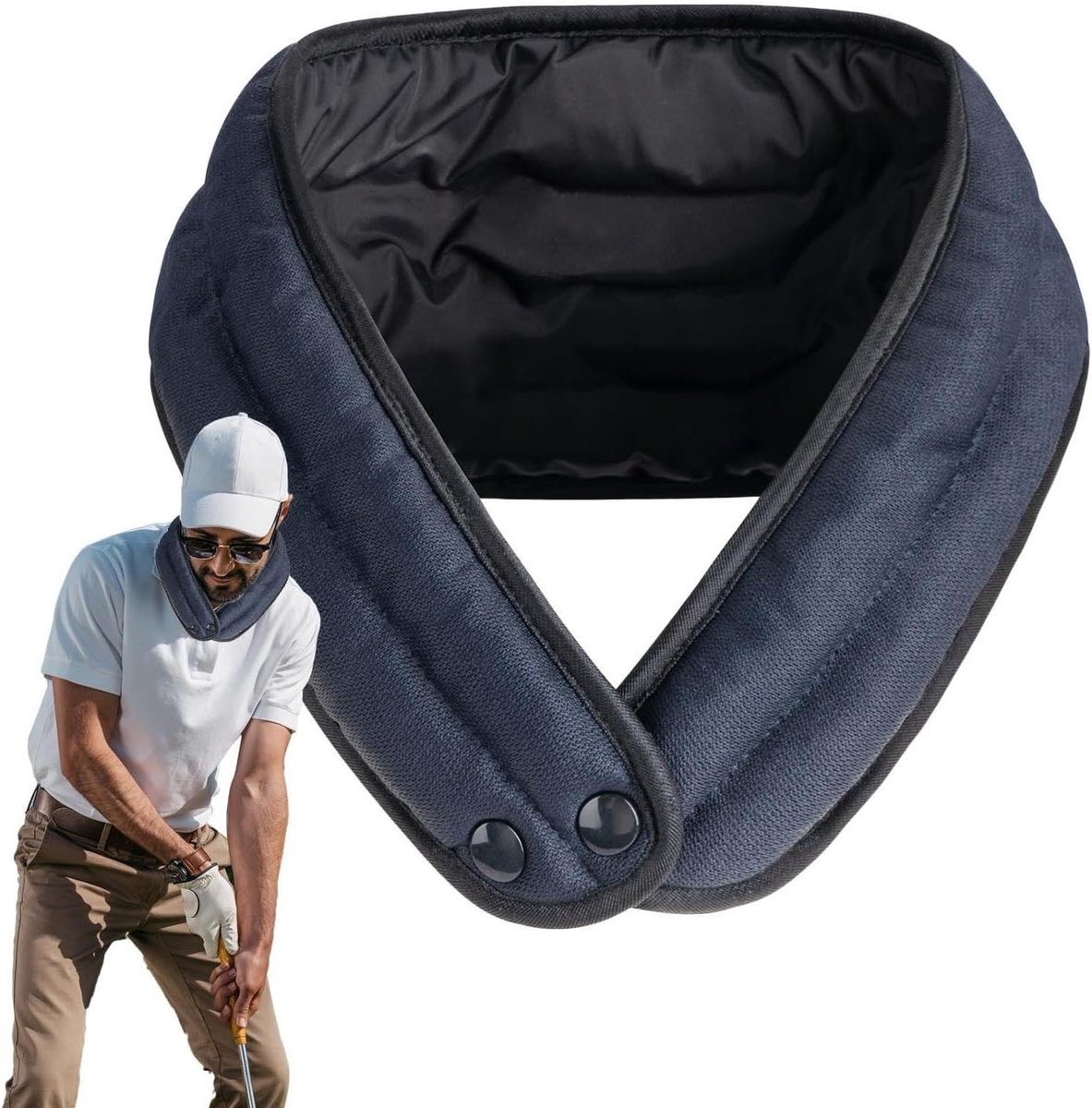 Verkoelende Halsdoek - Koelsjaal Herbruikbaar - Buitensport Activiteiten - Uitbreidbare Parelkoeling - 20 x 15 cm - Saffier