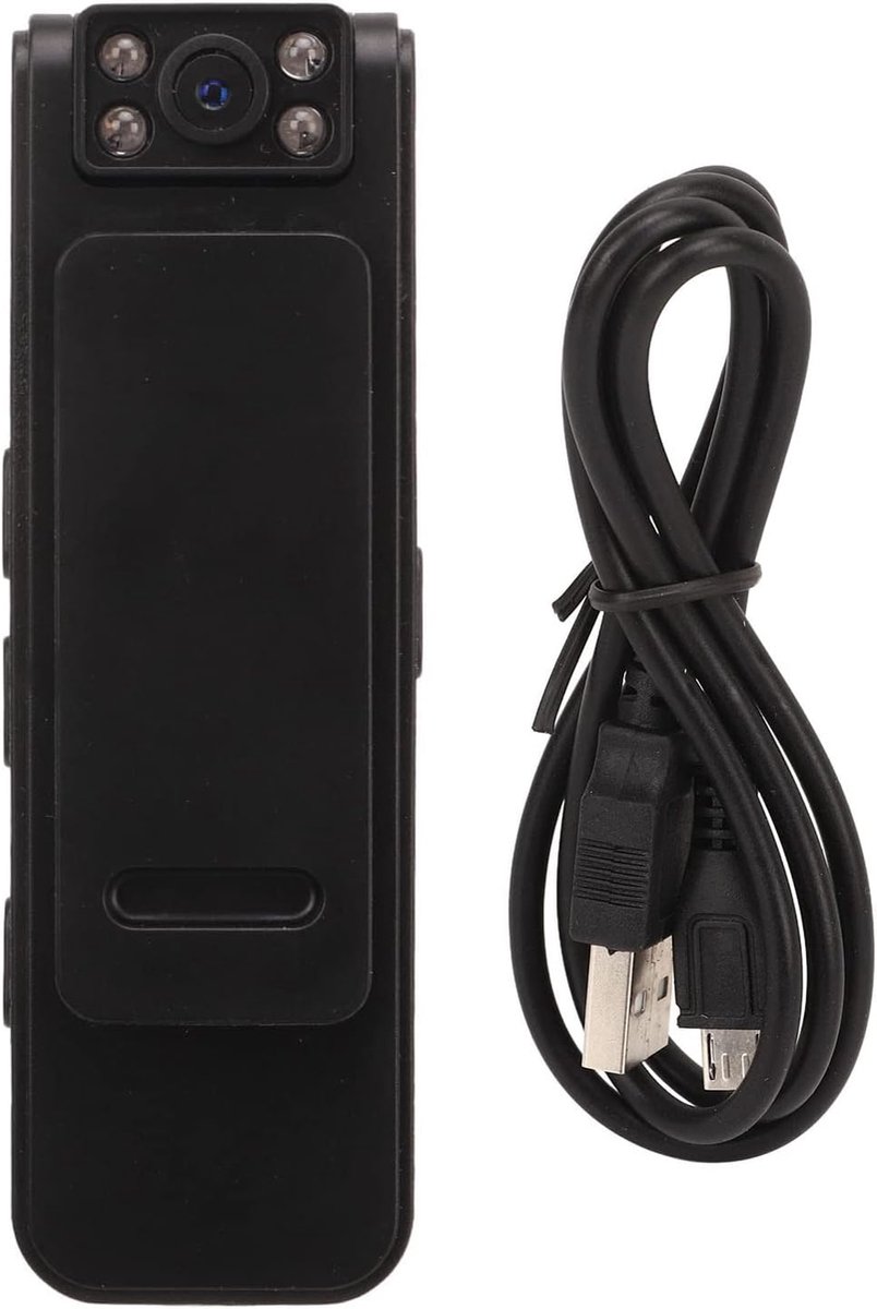 Deze compacte, draagbare 1080p HD-videorecorder is voorzien van een 90 graden draaibare lens, een handige clip aan de achterkant en een magnetische behuizing, waardoor hij ideaal is voor gebruik tijdens vergaderingen.