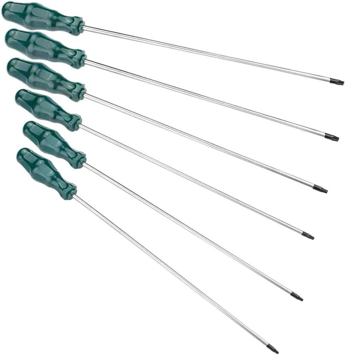 Torx Schroevendraaier - Verlengde Schroevendraaier - Reparaties in Nauwe Ruimtes - Magnetische Tip - 400 mm - Zilvergroen