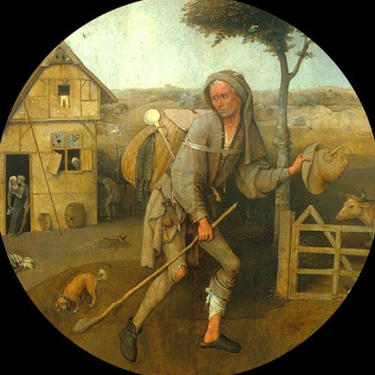 De Verloren Zoon – Jheronimus Bosch – Glazen presse-papier (8 x 3,5 cm)