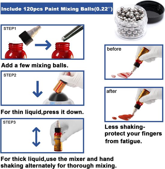 Mini Vortex Mixer - Laboratorium Roerder - Vloeistoffen Mengen - Touch Functie - 120 Mengbollen - Grijs van MINI — afbeelding 4