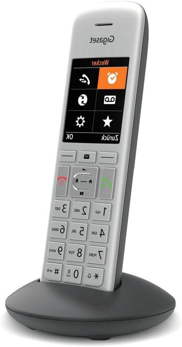 Draadloze Telefoon - DECT Handset - Thuis Bellen - Groot Kleurendisplay - 200 Contacten - Zilver Zwart
