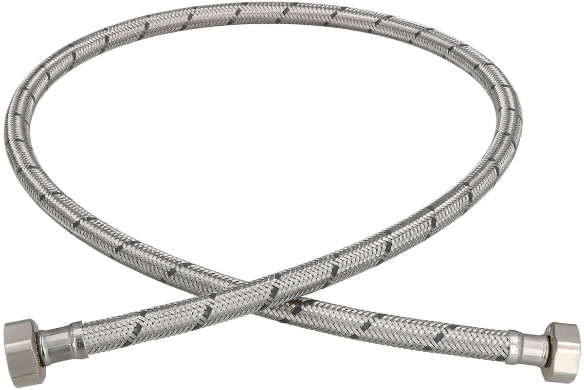 KOTARBAU® Flexibele Aansluitslang 1/2" x 1/2" - Flexibele Kraanslang 70 cm - Sanitaire Aansluitslang - Flexibele Verbindingsslang - Aansluitslang Armatuur - met Roestvrijstalen Vlechtwerk