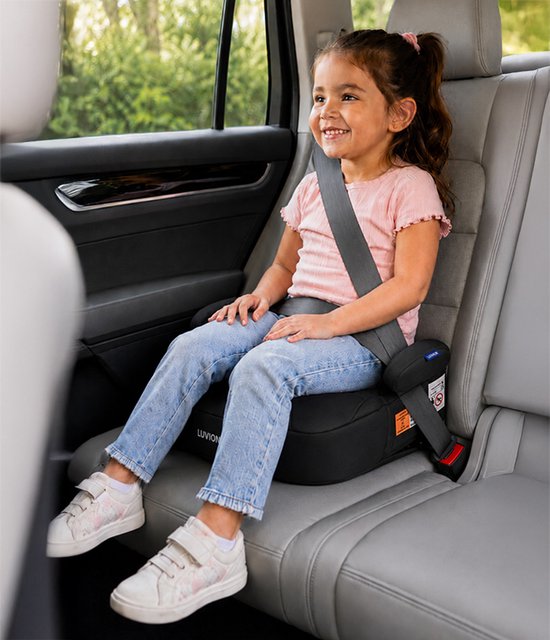 LUVION® Apex Eclipse Black - Zitverhoger Auto - Stoelverhoger - Booster Seat - UN R129 - 125-150 cm - 7 t/m 12 jaar - Zwart van Luvion — afbeelding 4