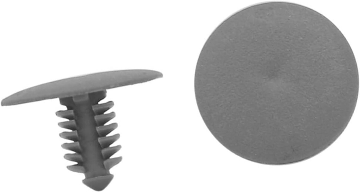 SnelShoppen - 30 Stuks 7mm Plastic Auto Rivet Clips Fender Bevestigingsclips Diep Grijs - Robuuste Koppelingselementen voor Auto-onderdelen
