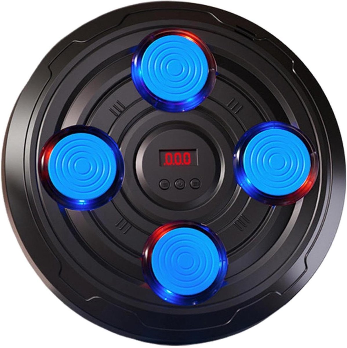 Muzikale Boksmachine - Wandtrainer Fitnessapparaat - Ritme Training - Verbeterde Gevoeligheid - 28 x 28 x 5 cm - Blauw