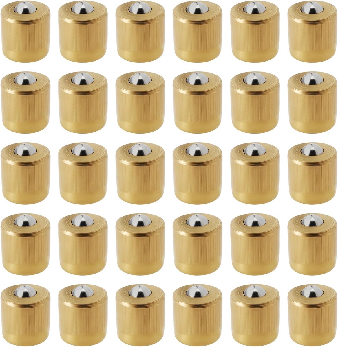 SnelShoppen - 30 Stuks 6Mm Druk Fit Messing Knop Olie Nozzle Set voor Ouderwetse Machines en Smering van Metaalbewerkingsapparatuur