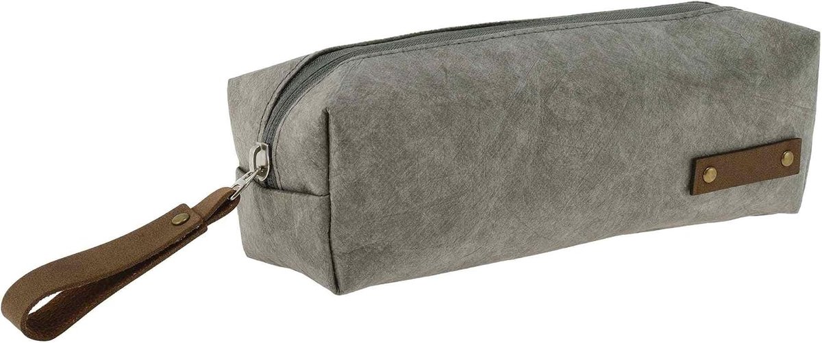 SnelShoppen - Pennenetui Dupont-stijl, Grote Capaciteit Pennenhouder, Esthetische Organizer voor Kantoorartikelen, Grijs, 1 Stuks, Ideaal voor School