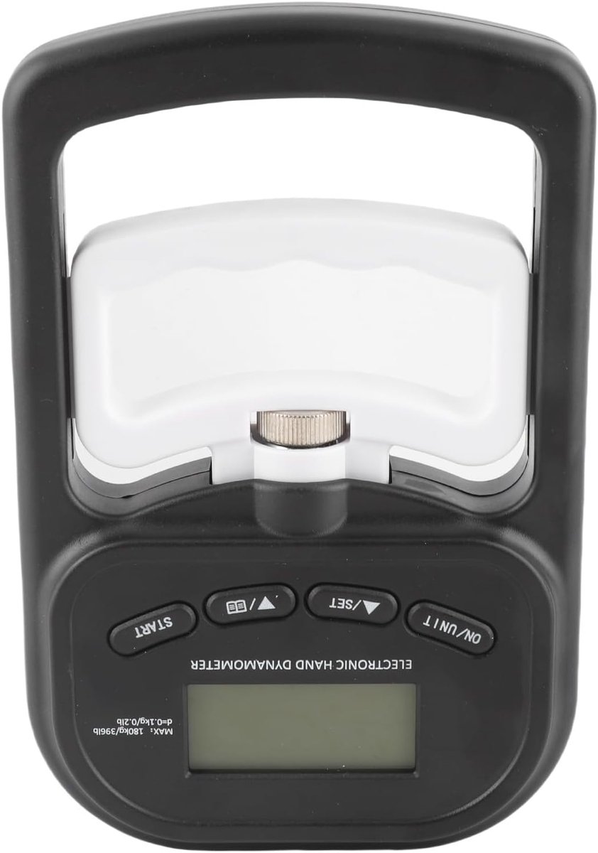 SnelShoppen - Digitale Hand Grip Kracht Tester - Hand Dynamometer 396lbs met LCD Display voor Sport Training en Fysiotherapie - Zwart