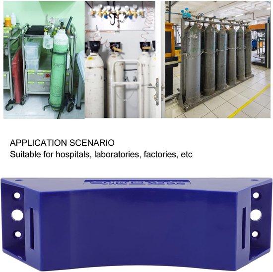 Gasfleshouder met riem - Blauw - Veilig transport van gasflessen - Voor optimale bevestiging - m-winkel — afbeelding 2