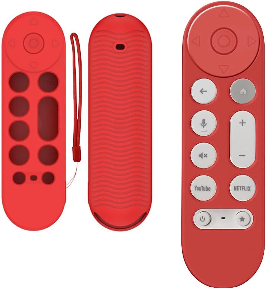 SnelShoppen - Remote Control Cover voor Google TV Streamer 4K 2024, Antislip Silicone Beschermhoes, Flexibele TPU Hoes voor TV Accessoires, Zwart