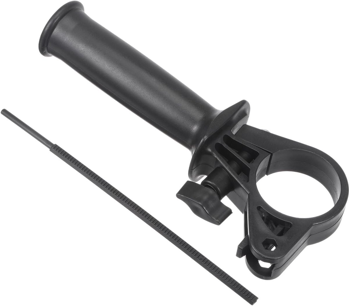 SnelShoppen - Verstelbare zijhamer voor hulphamer - Plastic 41-44mm klembereik met schaaldiepte liniaal - Slagboormachine Accessoire