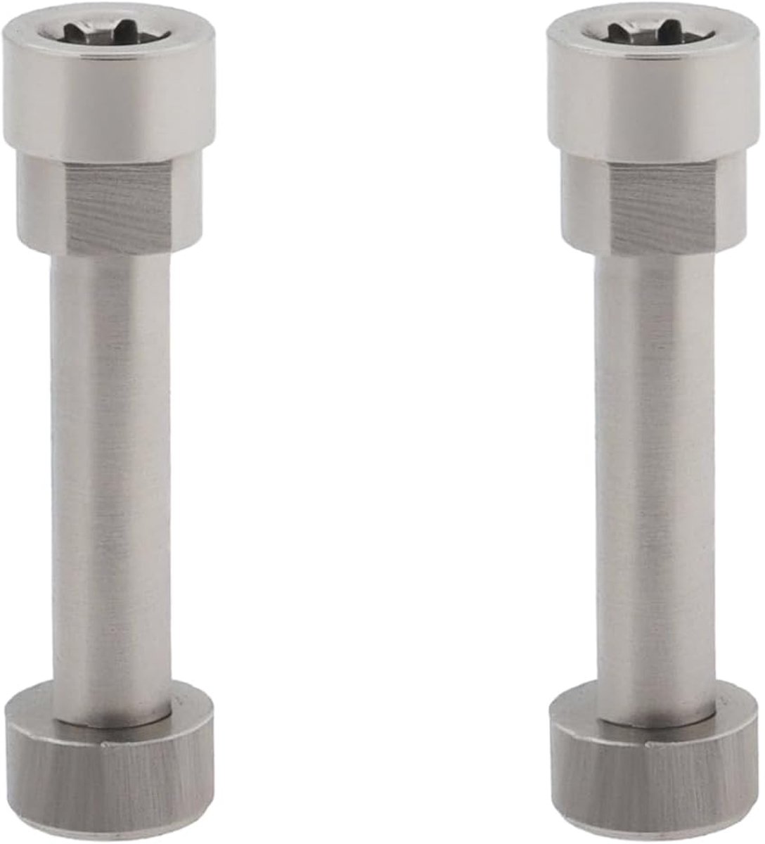 SnelShoppen - 2 Stuks Metaal Scharnier Rotatie Schroeven Voor Hoofdtelefoon Reparatie, Geschikt Voor B-ose QuietComfort QC35, Zilver, 15.5mm Lang, 2.2