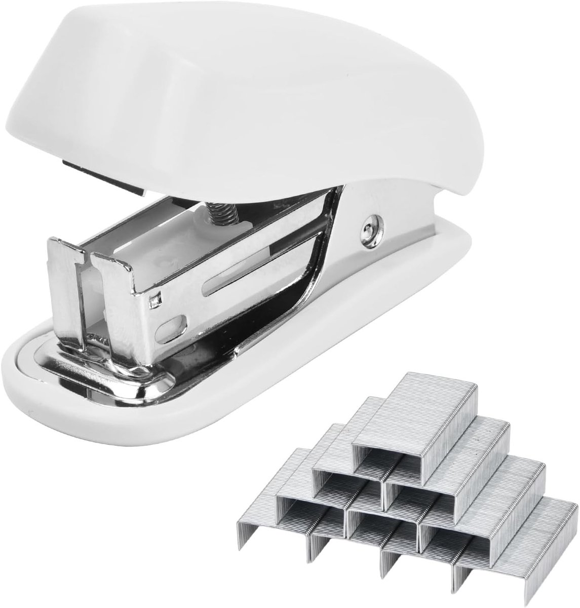Mini Nietmachine Set met 830 Nietjes, Handmatige Compacte Nietmachine voor Thuis, Kantoor en Schoolgebruik