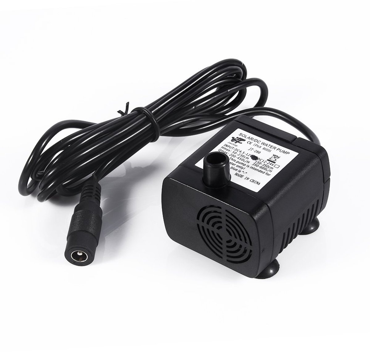 SnelShoppen - DC12V Zonne-energie Mini Dompelpomp voor Aquarium Fontein Vijver - RVS, Onderhoudsvrij, Amphibisch Ontwerp, Ideaal voor Tuin en Camping