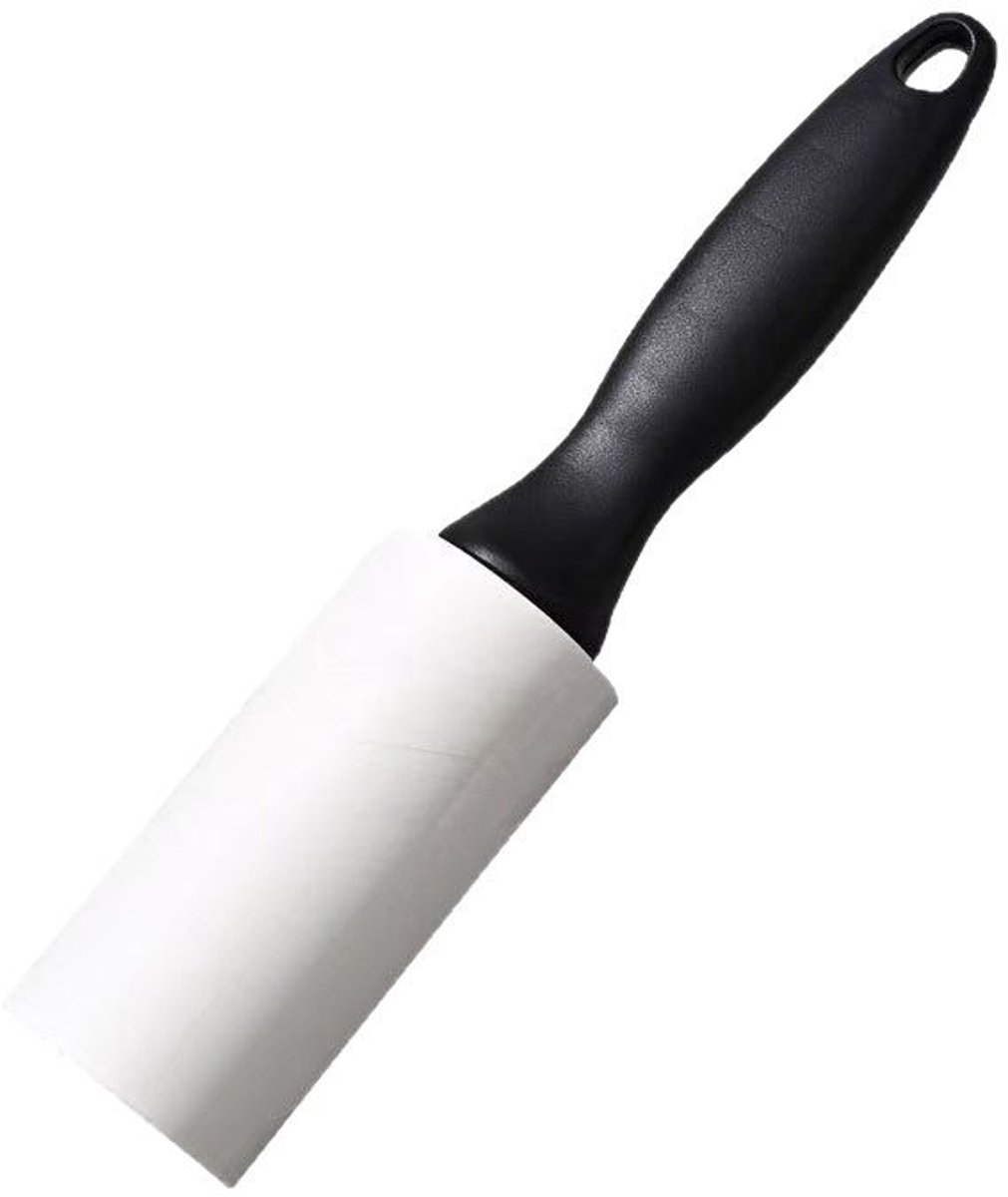 1 set - Kledingrollen + 5 reserverollen - Haarverwijdering - Kleefrollen - Kat- en hondenhaar - Kleefrollen - Stofverwijdering - Kleefrollen - 50 stuks/rol - Kledingborstel - Zwart