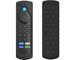 Zwarte silicone hoes voor Fire TV Stick 4K Max, Fire TV Stick Lite en Fire TV Cube - Antislip bescherming voor Alexa afstandsbediening