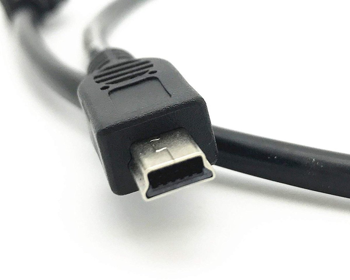 SnelShoppen - USB-kabel voor Olympus Digitale Voice Recorder - Vervanging voor Olympus KP-22 - 1 meter Zwart - Dataoverdracht en Opladen - Geschikt vo