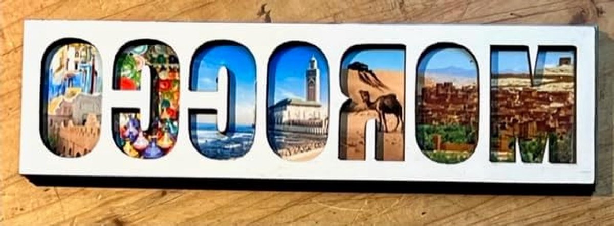 SnelShoppen - Morocco Magnet | Souvenir van Marokko | Decoratieve Koelkastmagneten | Reisgift en Herinnering | Ideaal voor Keuken, Cadeau, en Verjaard