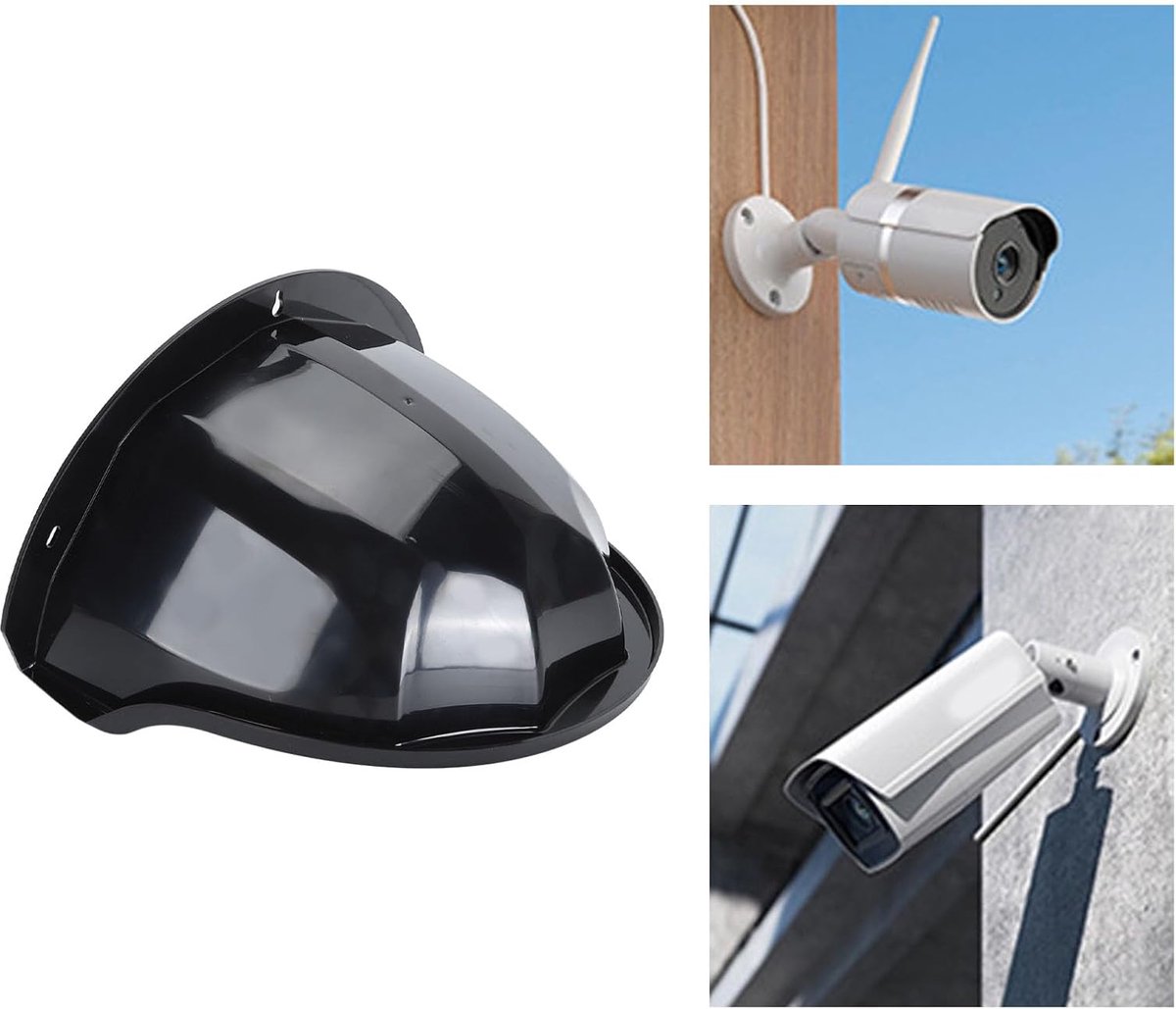 SnelShoppen - Beveiligingscamera Hoes Zonneschaduw Camera Bescherming met Schroeven en Verlengbuizen Weerbestendige Hoes voor Dome PTZ Beveiligingscam