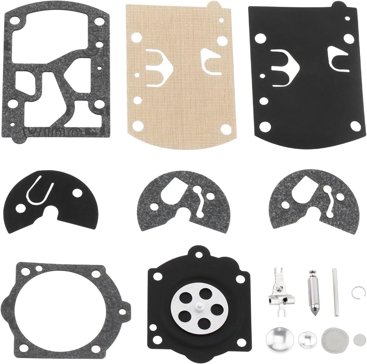 SnelShoppen - 1 Set Grasmaaier Carburateur Rebuild Kit Geschikt voor Walbro K10-WB WB-2 WB-3 WB-5 WB-26 Geschikt voor Paramotor en Husqvarna