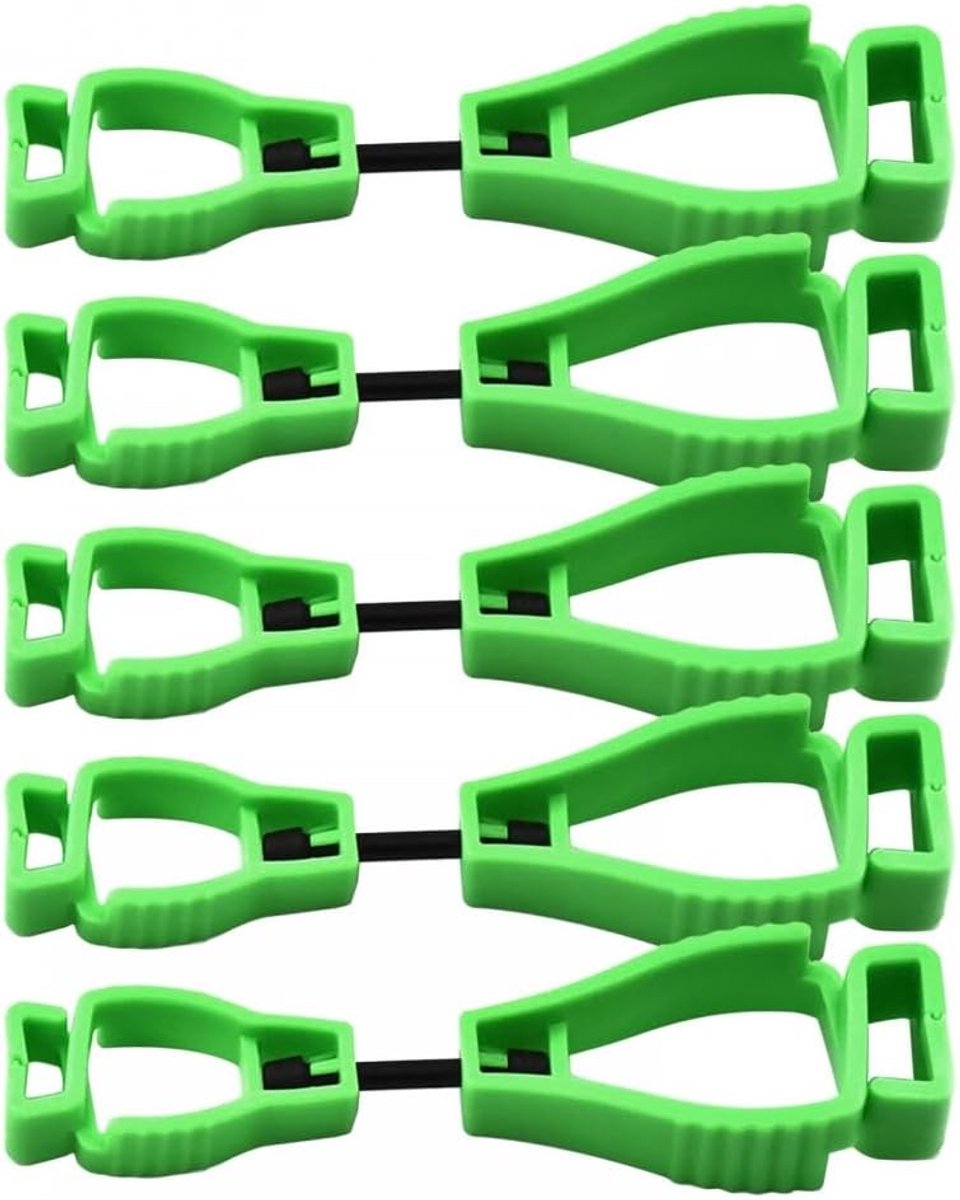 SnelShoppen - 5PCS Jachtuitrusting Clips, Hangende Riemclip voor Bevestigen van Petten, Handschoenen en Wandelen, Duurzaam Kunststof, Sterk en Slijtva