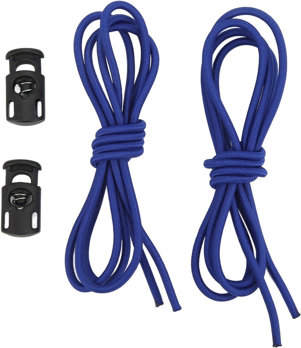 SnelShoppen - Zwemgoggles Touw, 2 Stuks Duurzaam Comfortabel Zacht Elastisch Zwemgoggles Touw Flexibel met Knop voor Snorkelen (Blauw)